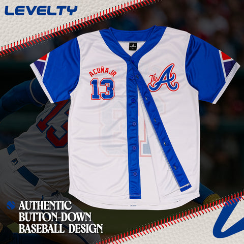BRAVERS ACUNA JR. BLUE WHITE