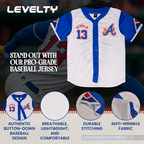 BRAVERS ACUNA JR. BLUE WHITE