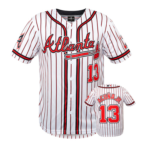 BRAVERS ACUNA JR. RED WHITE
