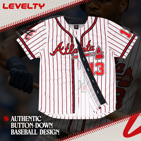 BRAVERS ACUNA JR. RED WHITE