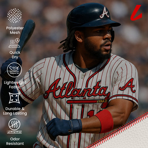 BRAVERS ACUNA JR. RED WHITE