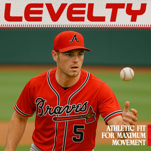 BRAVES FREEMAN RED BASELLBALL JERSEY