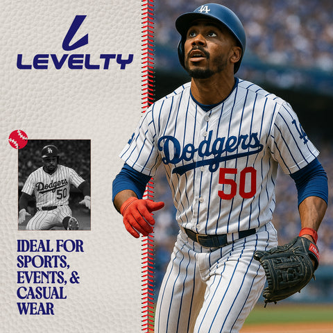 DODGERS BETTS 50 WHITE N BLUE BASEBALL JERSEY