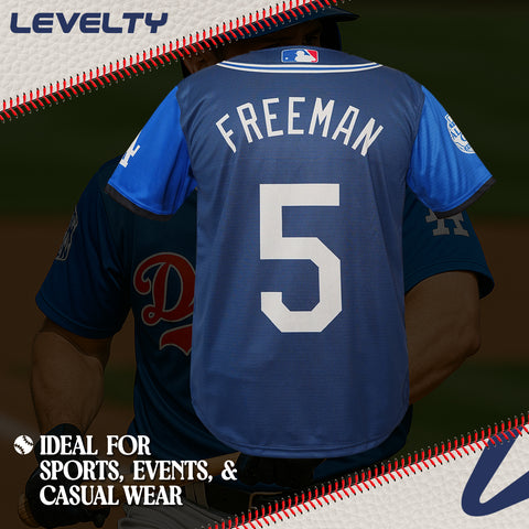 DODGERS FREEMAN NAVY JERSEY