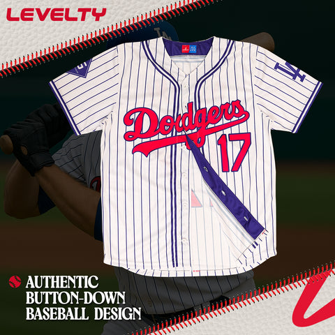OHTANI DODGERS WHITE BLUE JERSEY