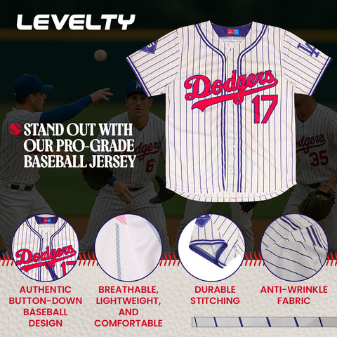 OHTANI DODGERS WHITE BLUE JERSEY