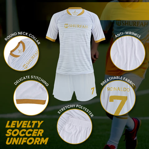 Ronaldo shurfah white uniform kit