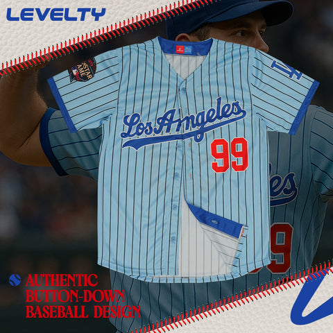 Lose Angeles sky blue  fan baseball jersey
