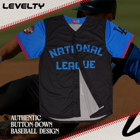 DODGERS BETTS 50 BLACK baseball jersey