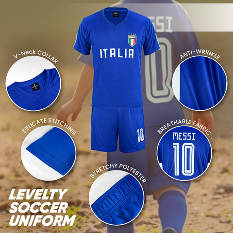 Messi Blue Italia uniform Kit