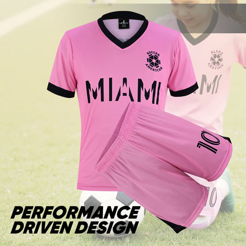 Messi Pink Miami Uniform Kit