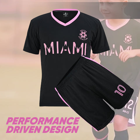 Messi Black Miami uniform Kit