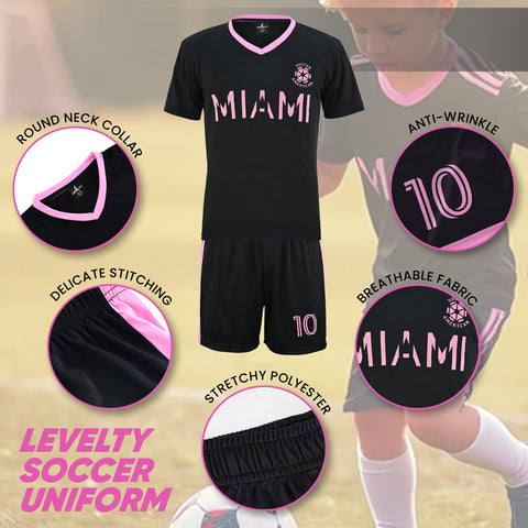 Messi Black Miami uniform Kit
