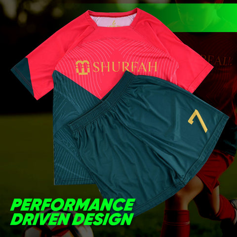 Ronaldo shurfah green-Red uniform kit