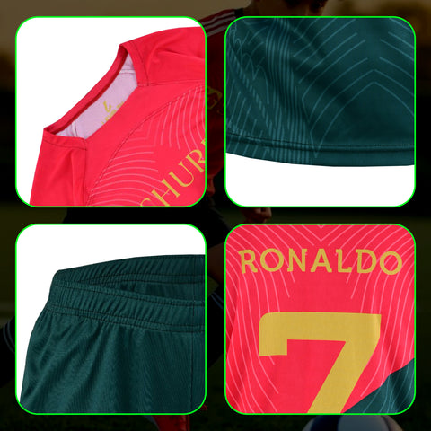 Ronaldo shurfah green-Red uniform kit