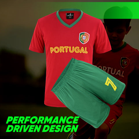 Ronaldo Portugal  Red uniform kit