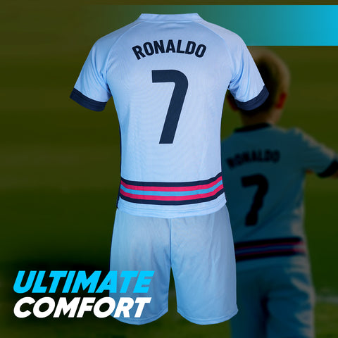 Ronaldo Cr-7 Sky-Blue uniform kit