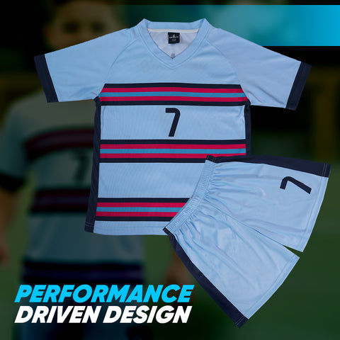 Ronaldo Cr-7 Sky-Blue uniform kit