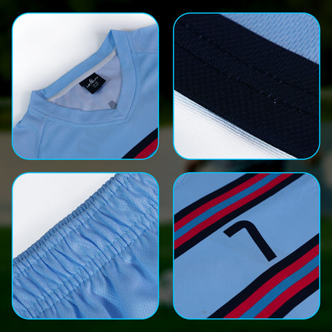 Ronaldo Cr-7 Sky-Blue uniform kit
