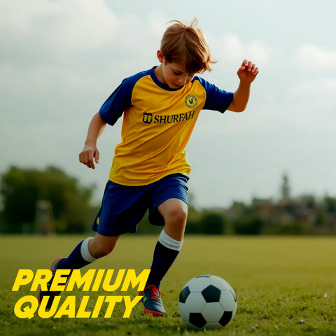 Ronaldo shurfah yellow-Blue uniform kit