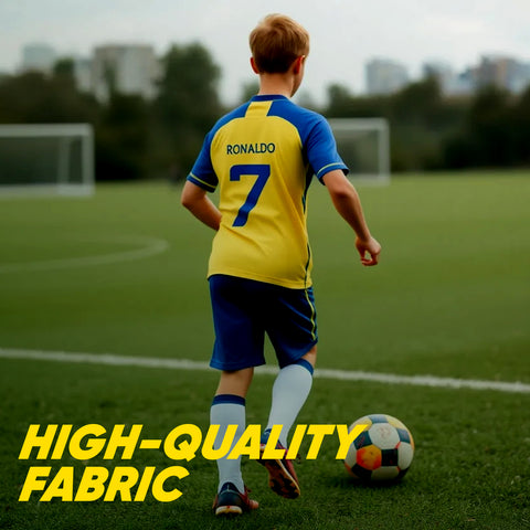 Ronaldo shurfah yellow-Blue uniform kit
